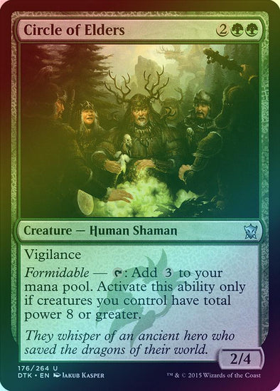 Circle of Elders (Foil) (DTK) available at 401 Games Canada