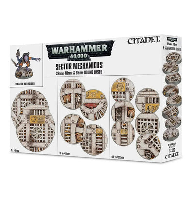 Citadel - Sector Mechanicus - 32mm, 40mm & 65mm Round Bases available at 401 Games Canada