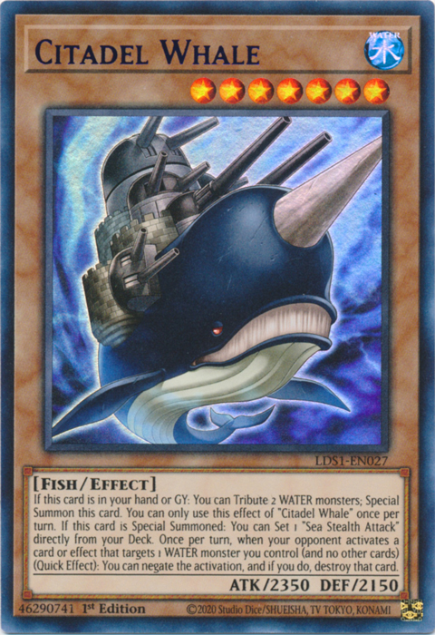 Citadel Whale (Purple) - LDS1-EN027 - Ultra Rare - 1st Edition available at 401 Games Canada