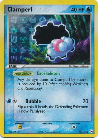 Clamperl - 58/101 - Common - Reverse Holo available at 401 Games Canada