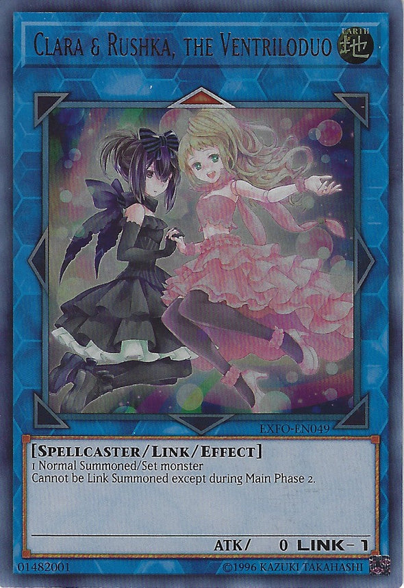 Clara & Rushka, the Ventriloduo - EXFO-EN049 - Ultra Rare - Unlimited available at 401 Games Canada