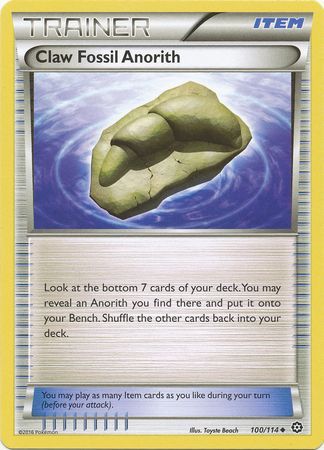 Claw Fossil Anorith - 100/114 - Uncommon available at 401 Games Canada