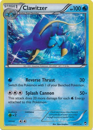 Clawitzer - 24/111 - Holo Rare available at 401 Games Canada
