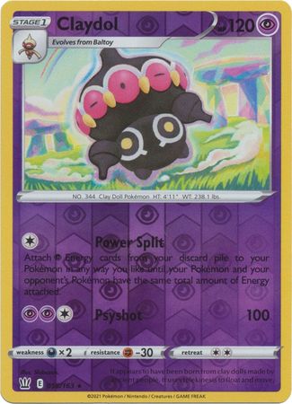 Claydol - 058/163 - Rare - Reverse Holo available at 401 Games Canada