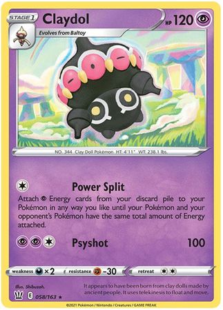 Claydol - 058/163 - Rare available at 401 Games Canada