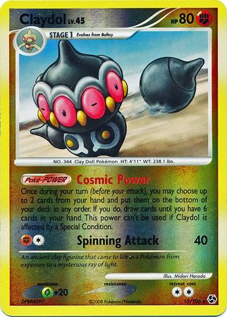 Claydol - 15/106 - Rare - Reverse Holo available at 401 Games Canada