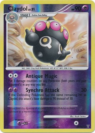 Claydol - 22/147 - Rare - Reverse Holo available at 401 Games Canada