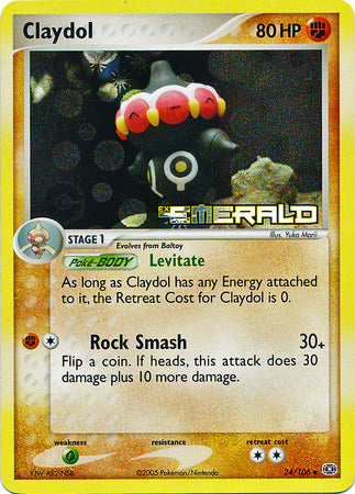 Claydol - 24/106 - Uncommon - Reverse Holo available at 401 Games Canada