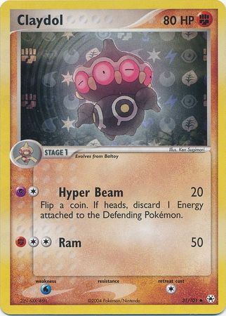 Claydol - 31/101 - Uncommon - Reverse Holo available at 401 Games Canada