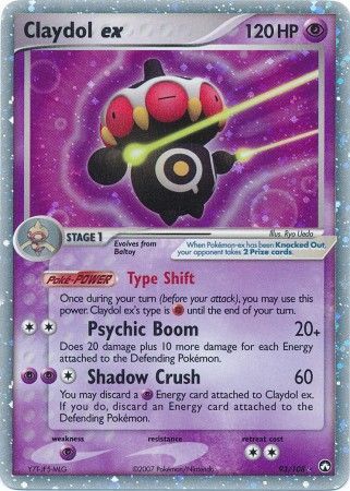 Claydol ex - 93/108 - Ultra Rare available at 401 Games Canada