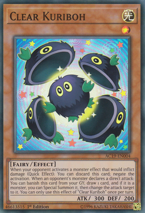 Clear Kuriboh - AC19-EN004 - Super Rare - 1st Edition available at 401 Games Canada