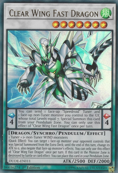 Clear Wing Fast Dragon - DUDE-EN011 - Ultra Rare - 1st Edition available at 401 Games Canada