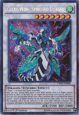 Clear Wing Synchro Dragon - CROS-EN046 - Secret Rare - 1st Edition available at 401 Games Canada