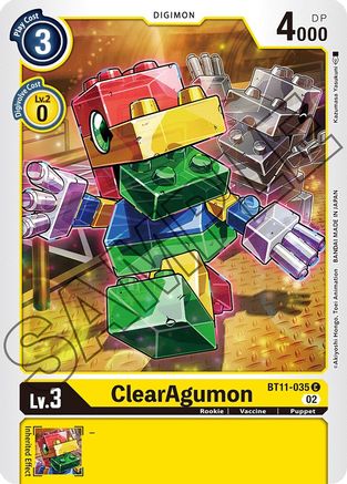 ClearAgumon - BT11-035 - Common available at 401 Games Canada