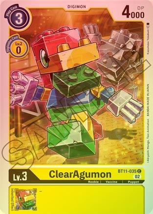 ClearAgumon (Foil) - BT11-035 - Common available at 401 Games Canada