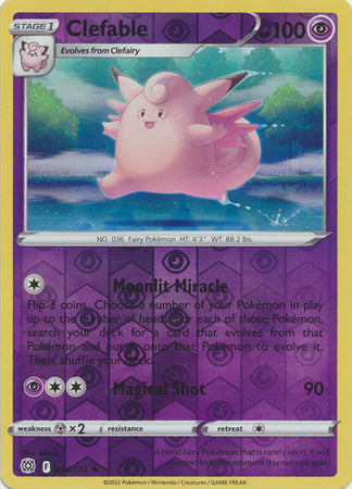 Clefable - 054/172 - Rare - Reverse Holo available at 401 Games Canada