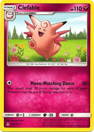 Clefable - 133/214 - Rare available at 401 Games Canada