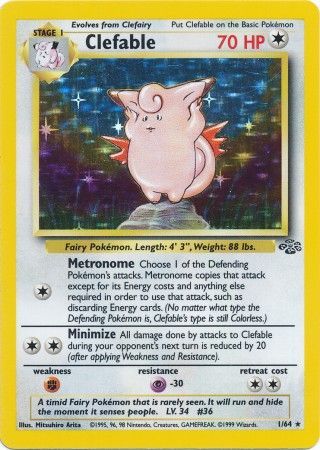 Clefable - 1/64 - Holo - Unlimited available at 401 Games Canada