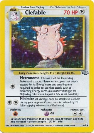 Clefable - 1/64 - Holo - Unlimited available at 401 Games Canada