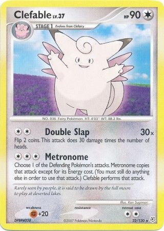 Clefable - 22/130 - Rare available at 401 Games Canada