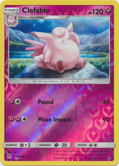 Clefable - 40/68 - Rare - Reverse Holo available at 401 Games Canada