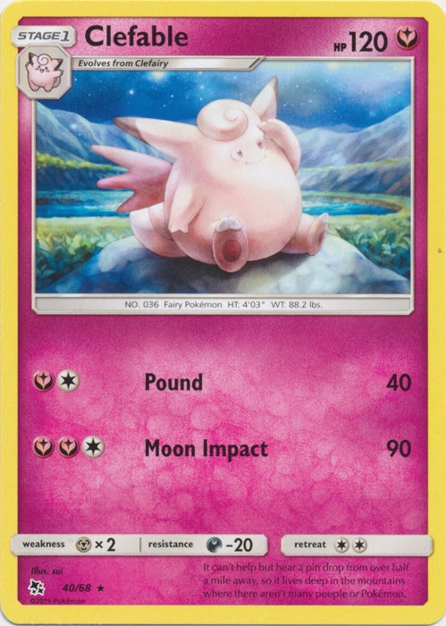 Clefable - 40/68 - Rare available at 401 Games Canada