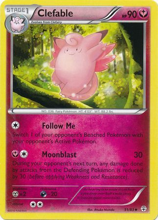 Clefable - 51/83 - Uncommon available at 401 Games Canada
