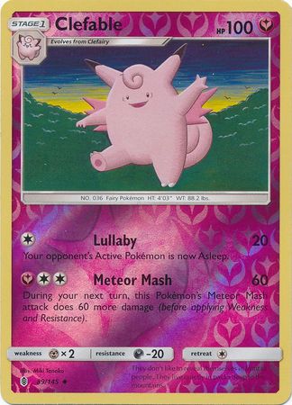 Clefable - 89/145 - Uncommon - Reverse Holo available at 401 Games Canada