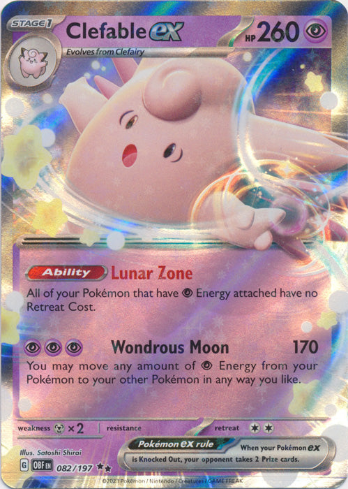 Clefable ex - 082/197 - Double Rare available at 401 Games Canada