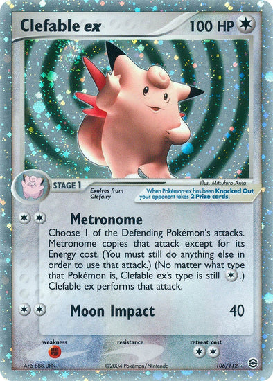 Clefable ex - 106/112 - Ultra Rare available at 401 Games Canada