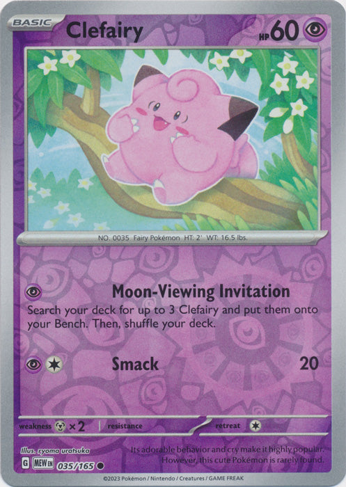 Clefairy - 035/165 - Common - Reverse Holo available at 401 Games Canada