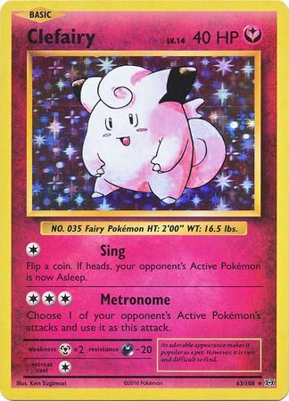 Clefairy - 63/108 - Holo Rare available at 401 Games Canada