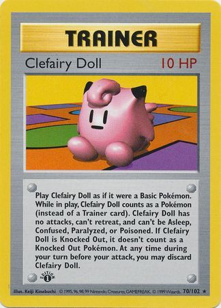 Clefairy Doll - 70/102 - Rare - 1st Edition available at 401 Games Canada