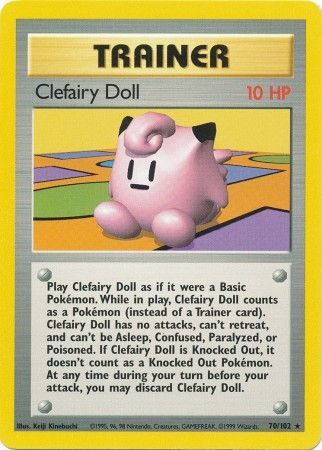 Clefairy Doll - 70/102 - Rare - Unlimited available at 401 Games Canada