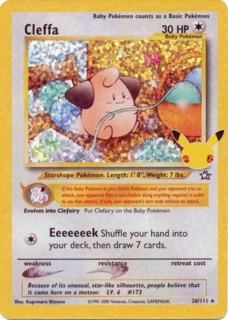 Cleffa - 20/111 - Holo Rare (Classic Collection) available at 401 Games Canada