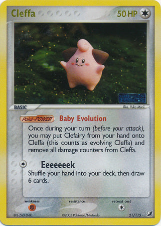 Cleffa - 21/115 - Rare - Reverse Holo available at 401 Games Canada
