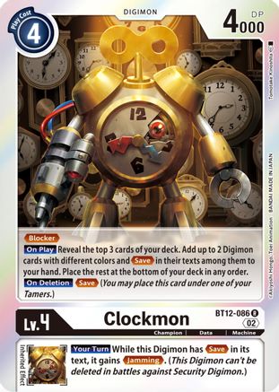 Clockmon - BT12-086 - Rare available at 401 Games Canada