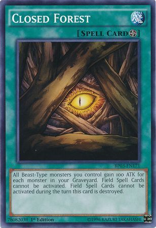 Closed Forest (Shatterfoil) - BP03-EN171 - Shatterfoil Rare - 1st Edition available at 401 Games Canada