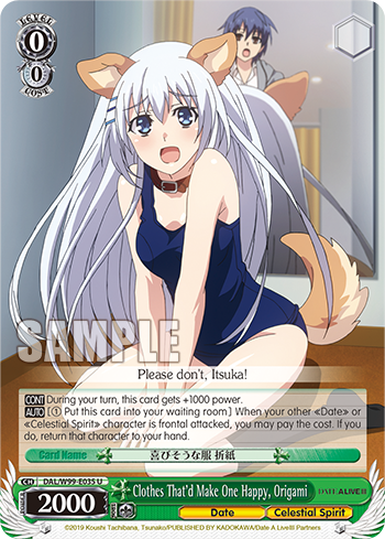 Clothes That'd Make One Happy, Origami - DAL/W99-E035 - Uncommon available at 401 Games Canada
