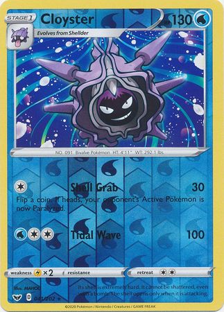 Cloyster - 041/202 - Rare - Reverse Holo available at 401 Games Canada