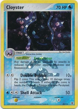 Cloyster - 20/112 - Rare - Reverse Holo available at 401 Games Canada