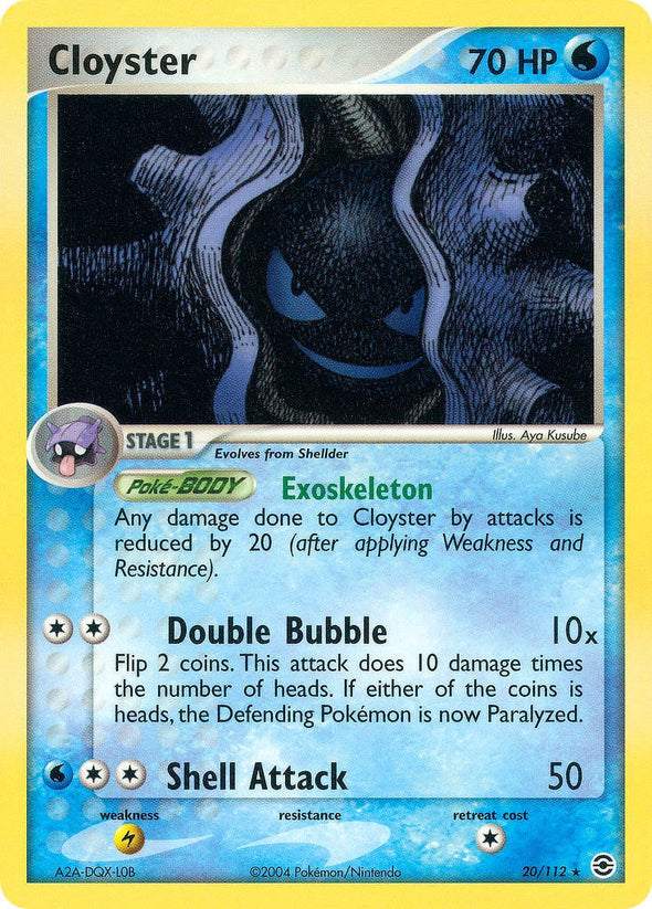 Cloyster - 20/112 - Rare available at 401 Games Canada