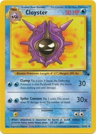 Cloyster - 32/62 - Uncommon - Unlimited available at 401 Games Canada