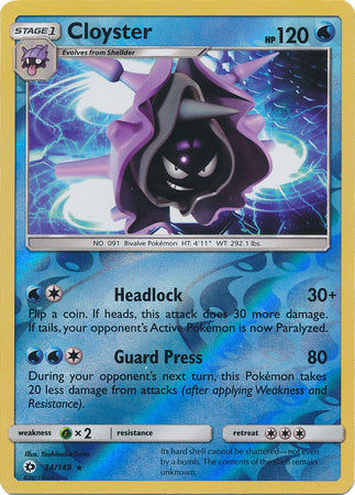 Cloyster - 34/149 - Rare - Reverse Holo available at 401 Games Canada