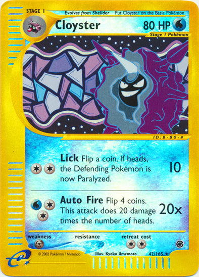 Cloyster - 42/165 - Rare - Reverse Holo available at 401 Games Canada