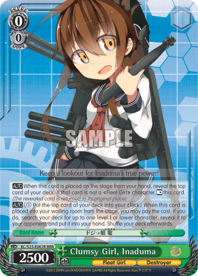 Clumsy Girl, Inaduma - KC/S25-E061R - Triple Rare available at 401 Games Canada