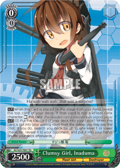 Clumsy Girl, Inaduma - KC/S25-TE01 - Trial Deck available at 401 Games Canada