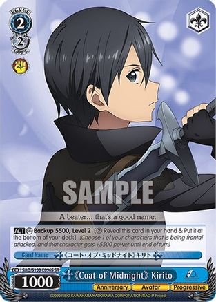 "Coat of Midnight" Kirito (SR) - SAO/S100-E096S - Super Rare available at 401 Games Canada