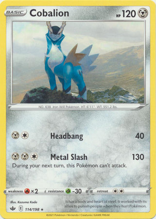 Cobalion - 114/198 - Rare - Theme Deck Exclusive available at 401 Games Canada