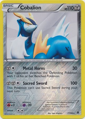 Cobalion - 77/98 - Holo Rare - Reverse Holo available at 401 Games Canada